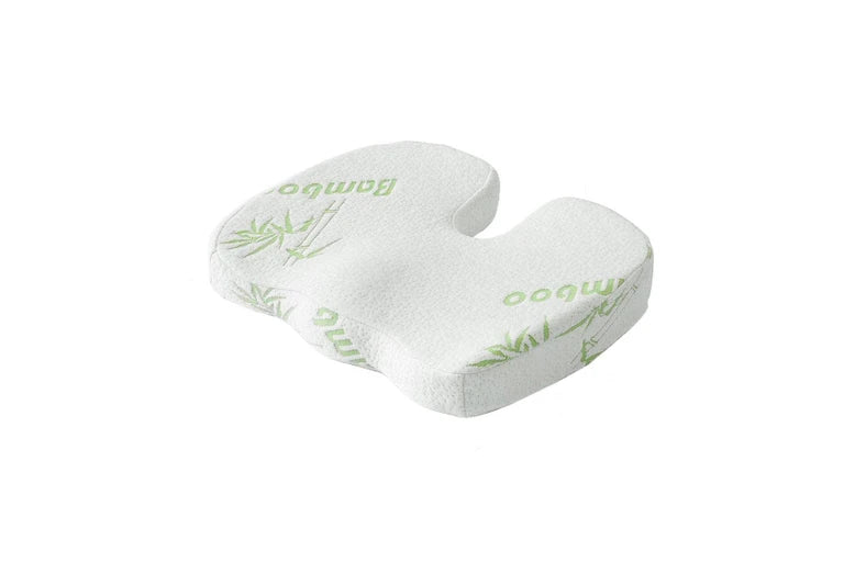 Coccyx Memory Foam Seat Cushion with Bamboo Cover