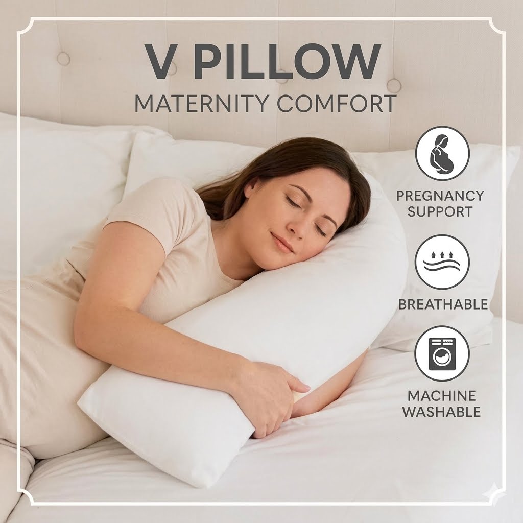 V Shape Memory Foam Pillow