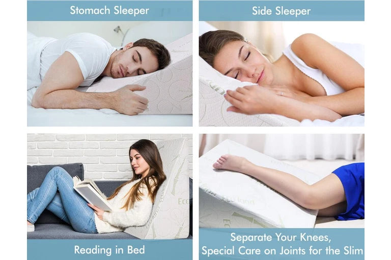 Bamboo Foam Pillow Bed Wedge Cushion