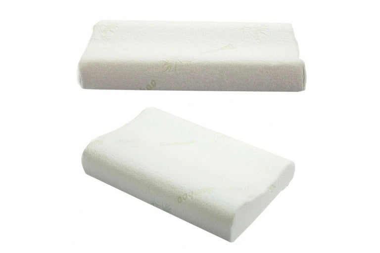 Bamboo Contoured Foam Pillow 2 pack