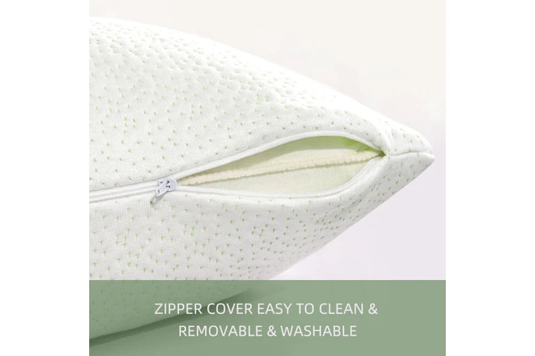 Bamboo Memory Foam Pillow 2 Pack