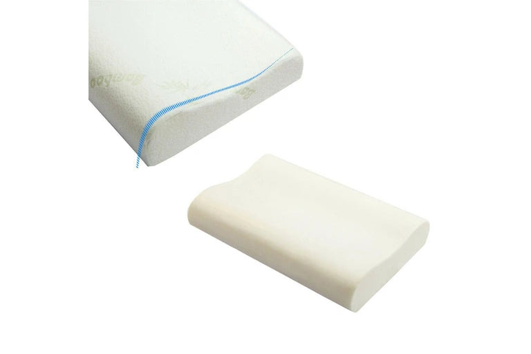 Bamboo Contoured Foam Pillow 2 pack