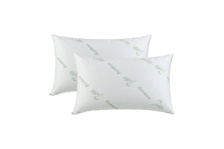 Bamboo Memory Foam Pillow 2 Pack