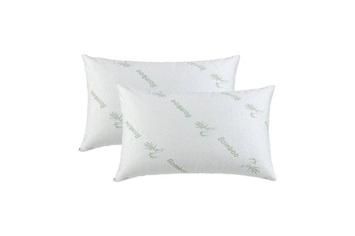 Bamboo Memory Foam Pillow 2 Pack